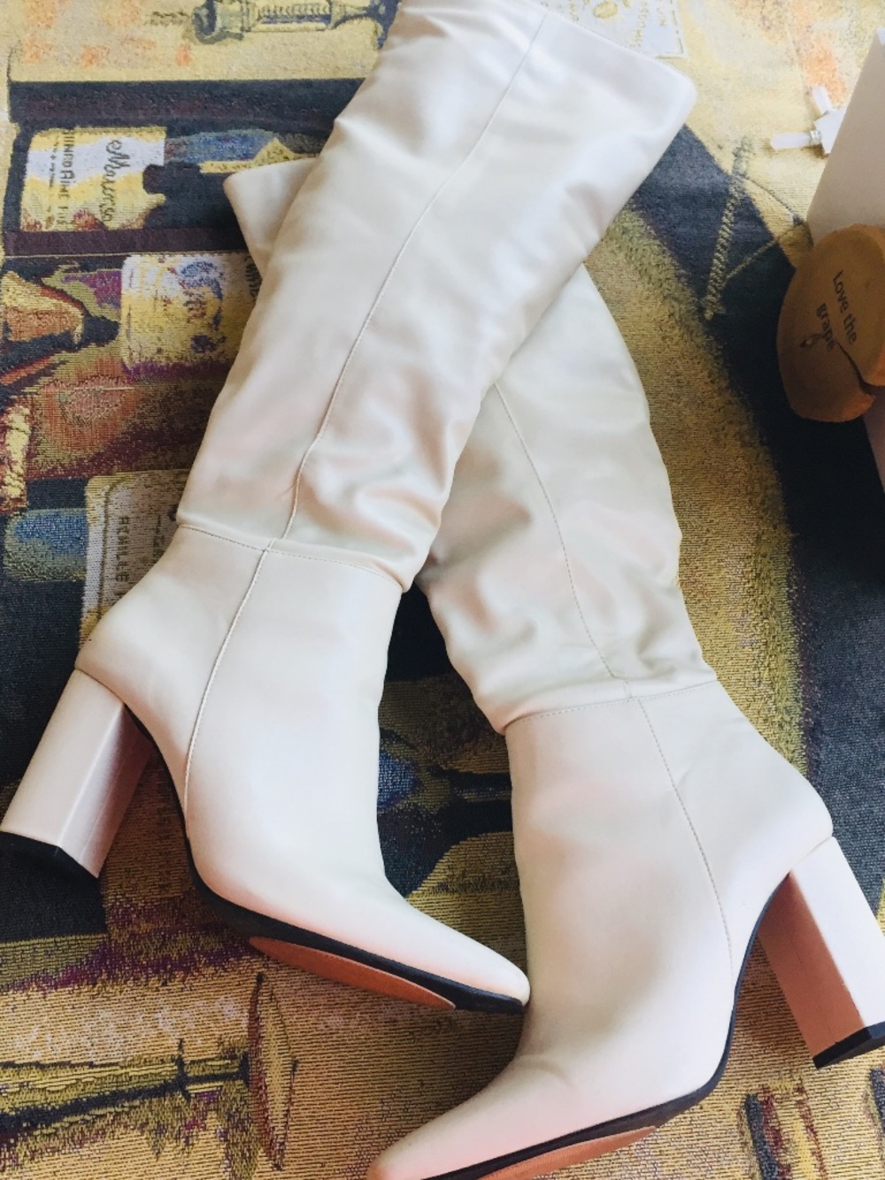 Over the knee Oak & Fort Cream Boots